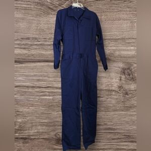 👨‍🏭🔧 Navy Blue Mens Jumpsuit Sz L-Xl